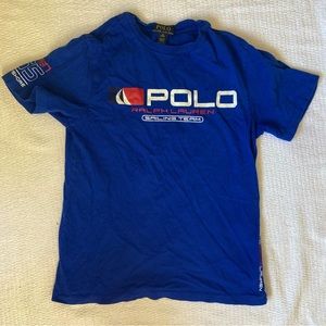 RALPH LAUREN SAILING GRAPHIC TEE SHIRT